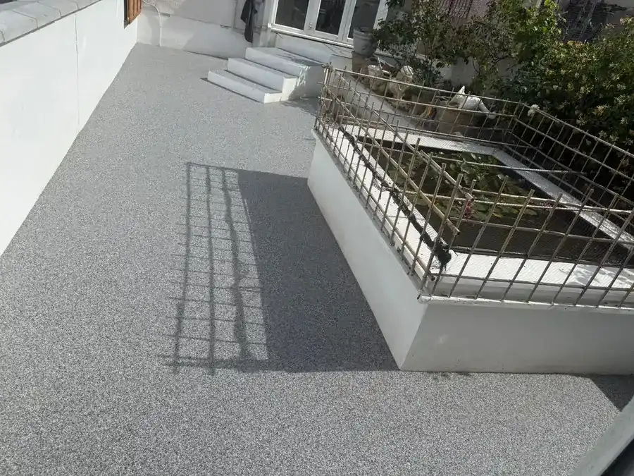 A commercial resin bound surface at a business premises in Bournemouth