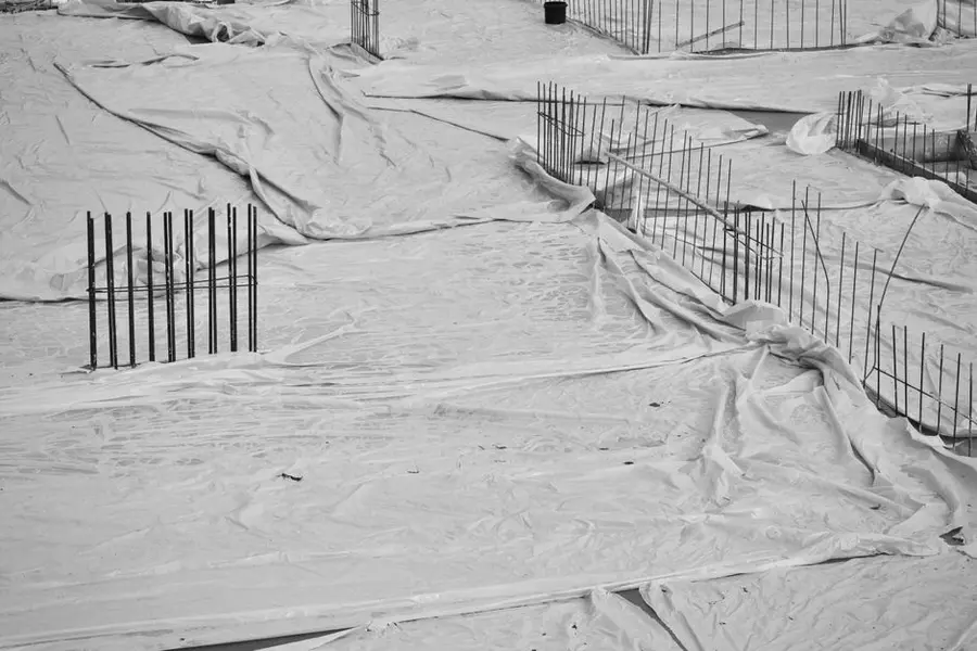 A commercial resin surfacing installation in progress