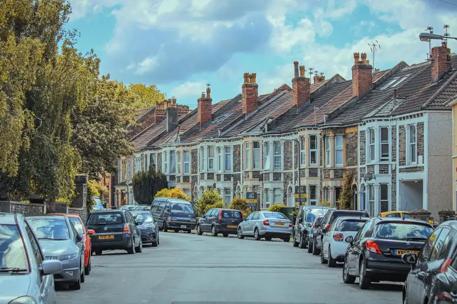 A residential street in the Bournemouth area