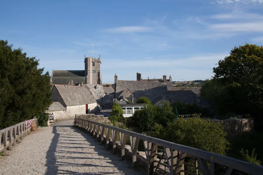 Historic village near Bridport with traditional architecture - resin surfaces complement local stone buildings