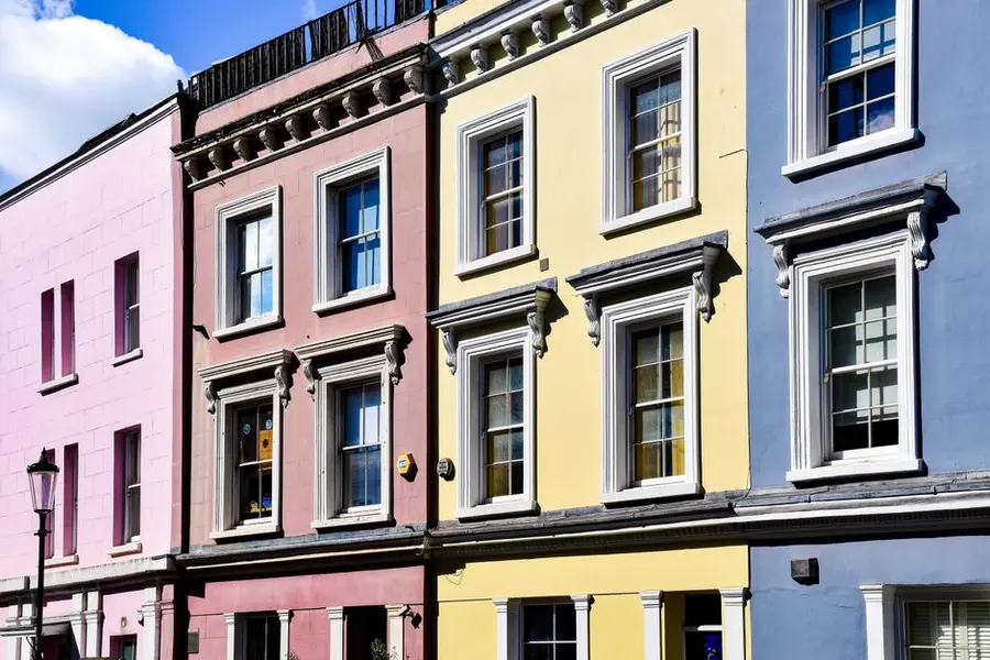 Bright sunshine on a residential street - the south coast's high UV exposure punishes cheap resin binders faster than anywhere else in the UK