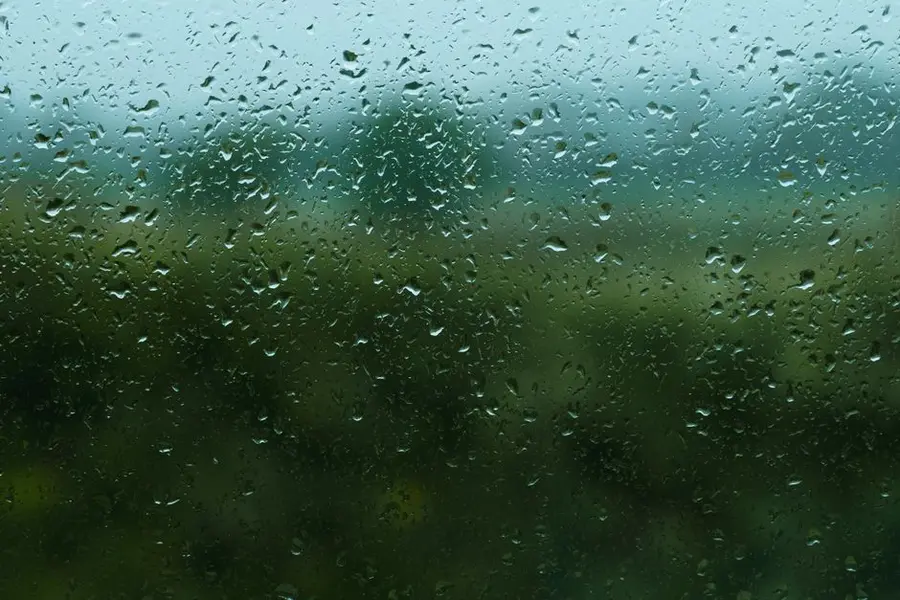 Wet weather over a UK street, the main reason resin jobs get rescheduled