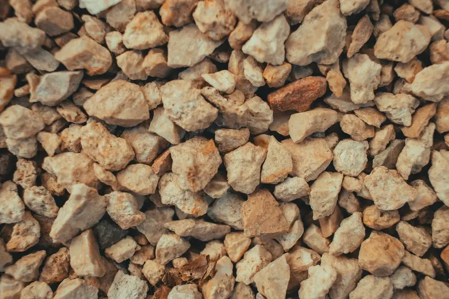 Close-up of the natural aggregate texture that gives resin its grip